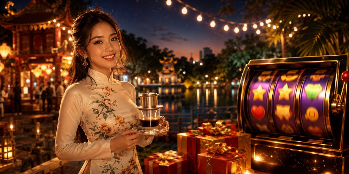 Người chơi tại Hà Nội thưởng thức trò chơi slots bên tách cà phê buổi sáng