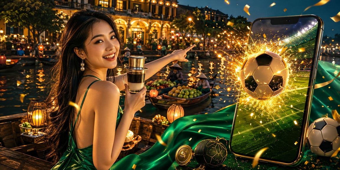Người dùng tại Thành phố Hồ Chí Minh truy cập khuyến mãi casino trên điện thoại bên ly cà phê